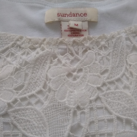 Sundance linen embroidered lace eyelet - Picture 3 of 8